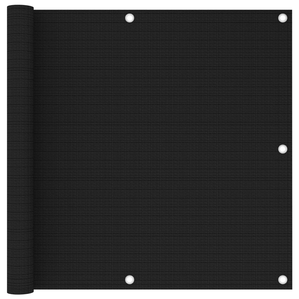 Balkonscherm 90x400 cm HDPE zwart - Griffin Retail
