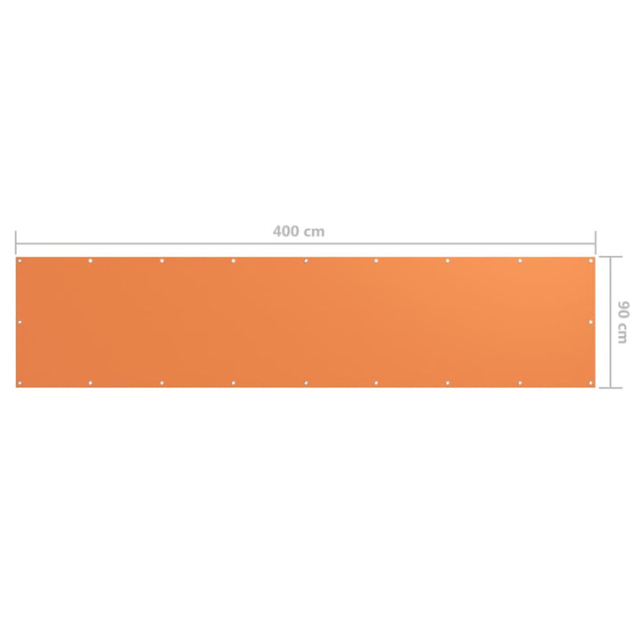 Balkonscherm 90x400 cm oxford stof oranje - Griffin Retail