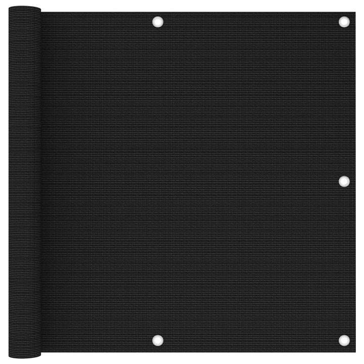 Balkonscherm 90x500 cm HDPE zwart - Griffin Retail