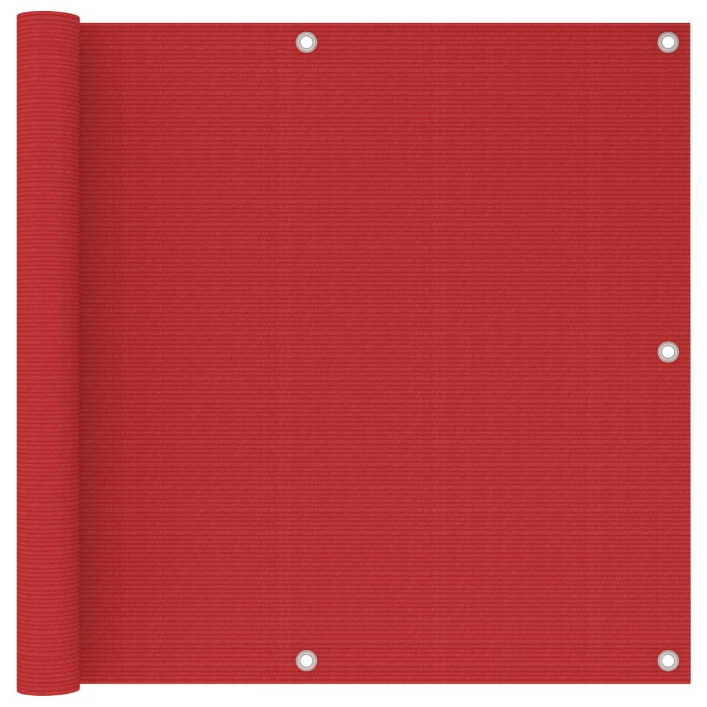 Balkonscherm 90x600 cm HDPE rood - Griffin Retail