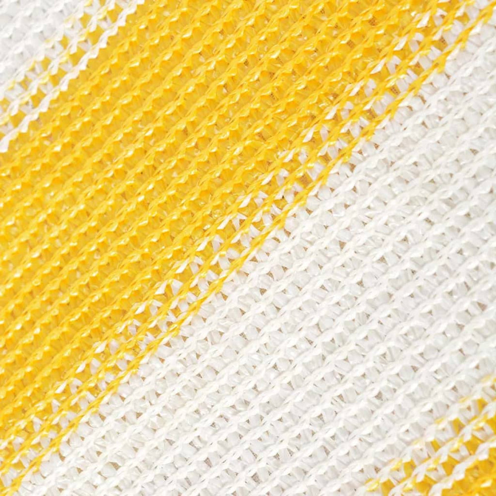 Balkonscherm HDPE 75x400 cm geel en wit - Griffin Retail