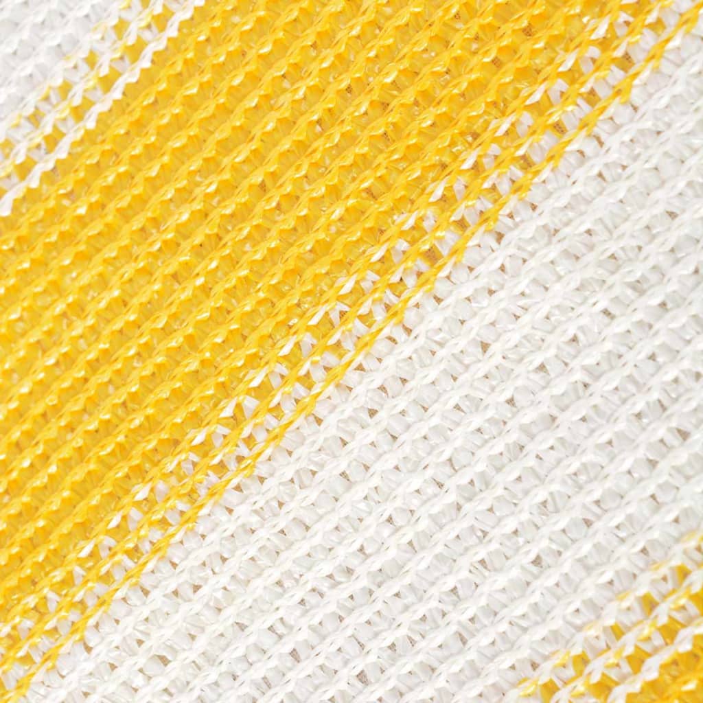 Balkonscherm HDPE 75x600 cm geel en wit - Griffin Retail