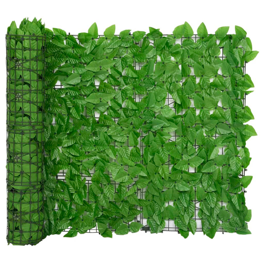 Balkonscherm met groene bladeren 400x100 cm - Griffin Retail