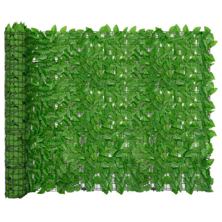 Balkonscherm met groene bladeren 400x150 cm - Griffin Retail