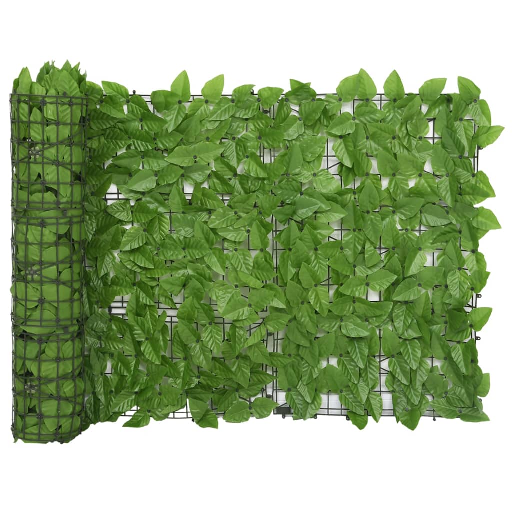 Balkonscherm met groene bladeren 400x75 cm - Griffin Retail