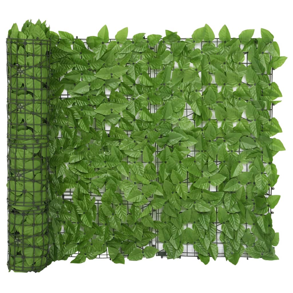 Balkonscherm met groene bladeren 500x100 cm - Griffin Retail