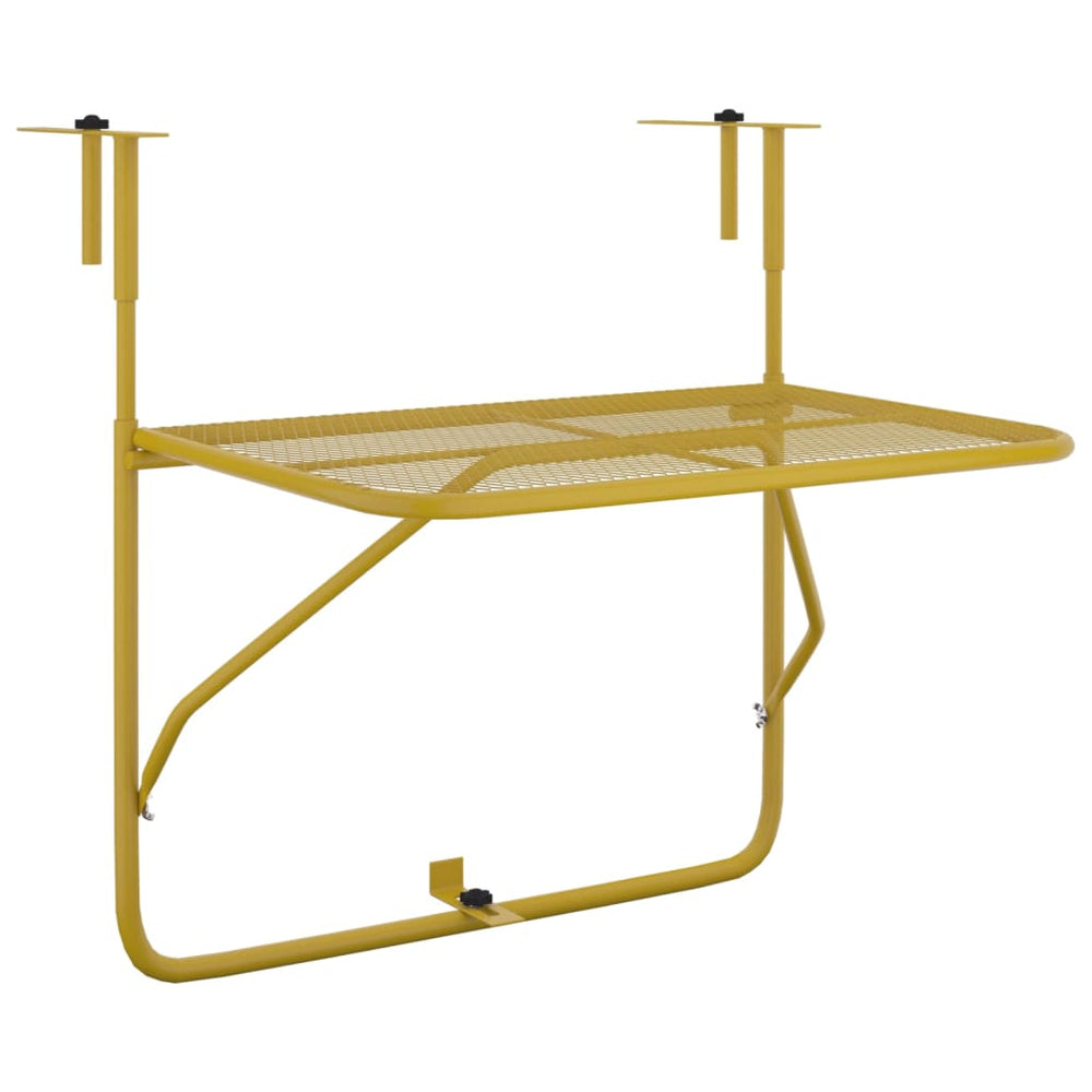 Balkontafel 60x40 cm staal goudkleurig - Griffin Retail