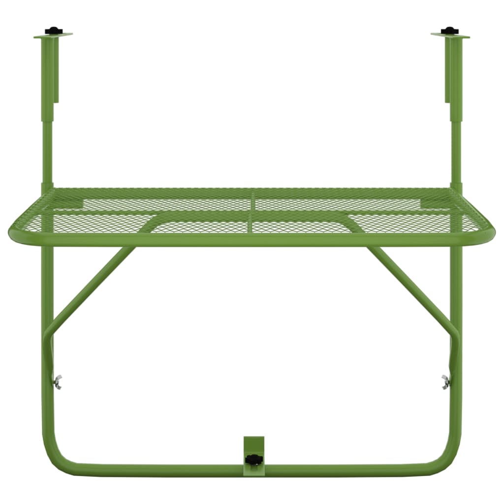 Balkontafel 60x40 cm staal groen - Griffin Retail