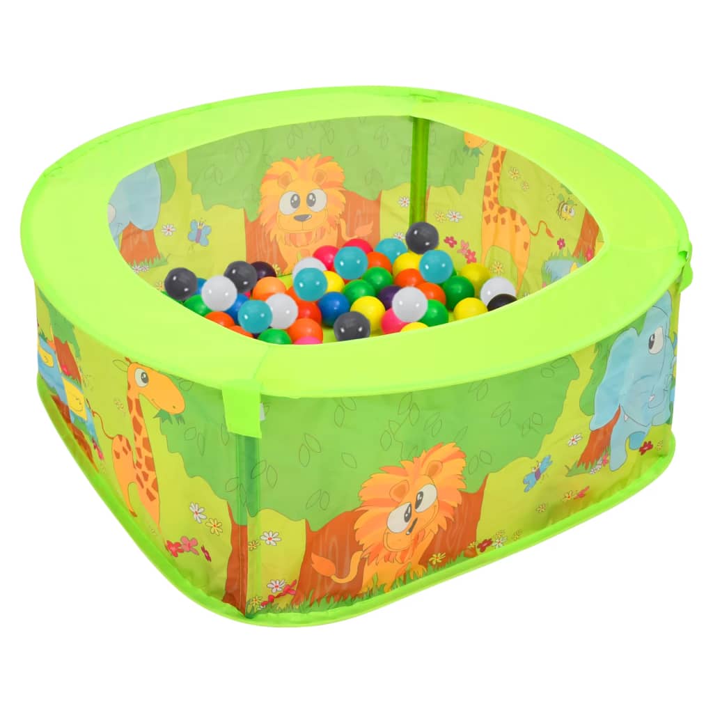 Ballenbak voor kinderen met 300 ballen 75x75x32 cm - Griffin Retail