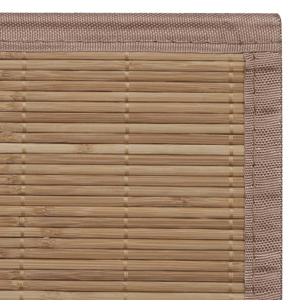 Bamboemat rechthoekig 120 x 180 cm (bruin) - Griffin Retail