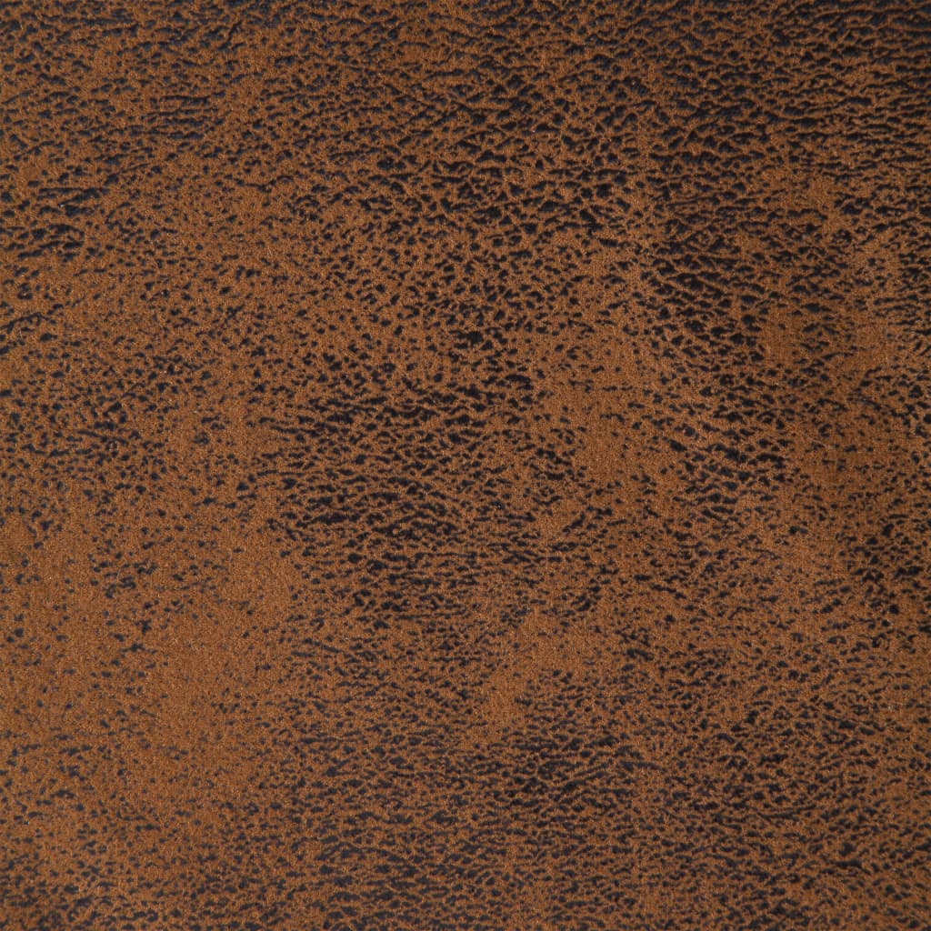 Bankje 106 cm kunstsuède bruin - Griffin Retail