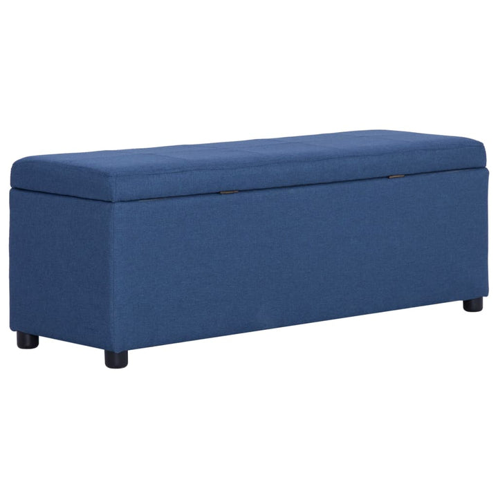 Bankje met opbergvak 116 cm polyester blauw - Griffin Retail