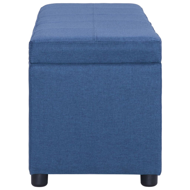 Bankje met opbergvak 116 cm polyester blauw - Griffin Retail