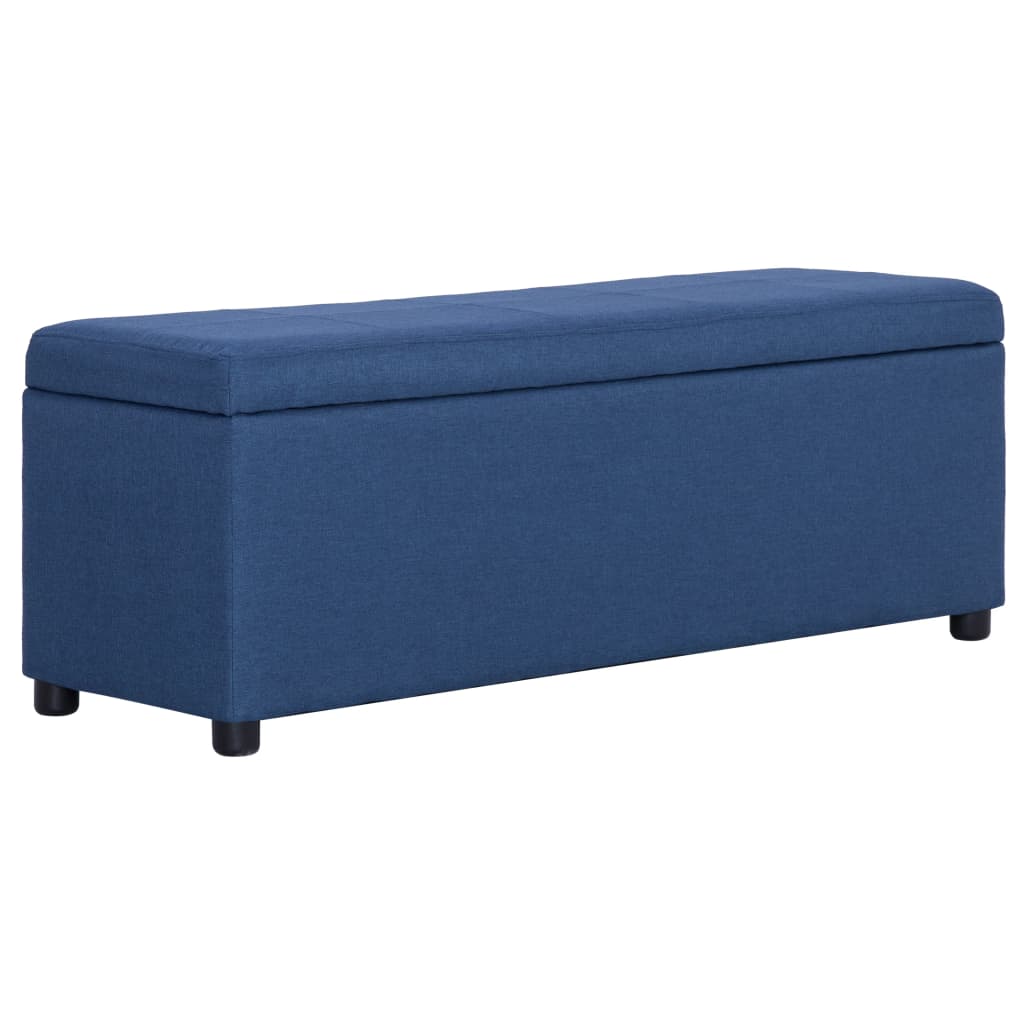 Bankje met opbergvak 116 cm polyester blauw - Griffin Retail