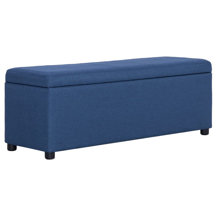 Bankje met opbergvak 116 cm polyester blauw - Griffin Retail