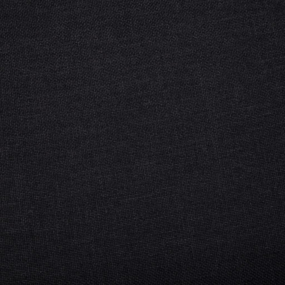 Bankje met opbergvak 116 cm polyester zwart - Griffin Retail