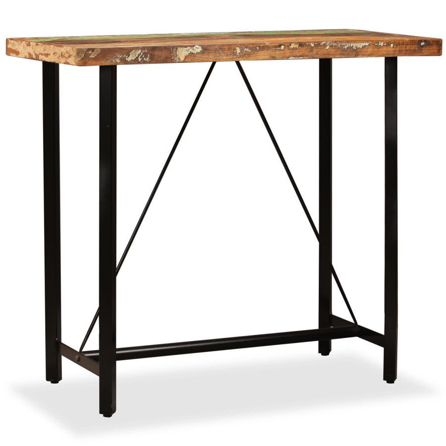 Bar Table Solid Reclaimed Wood 120x60x107 cm - Griffin Retail