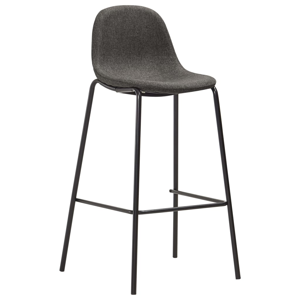 Barstoelen 4 st stof donkergrijs - Griffin Retail