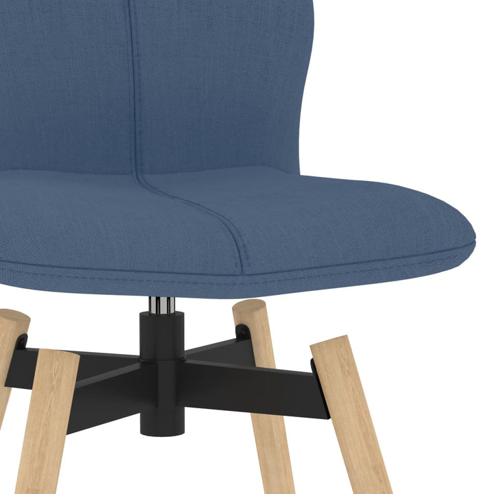 Barstoelen draaibaar 2 st stof blauw - Griffin Retail