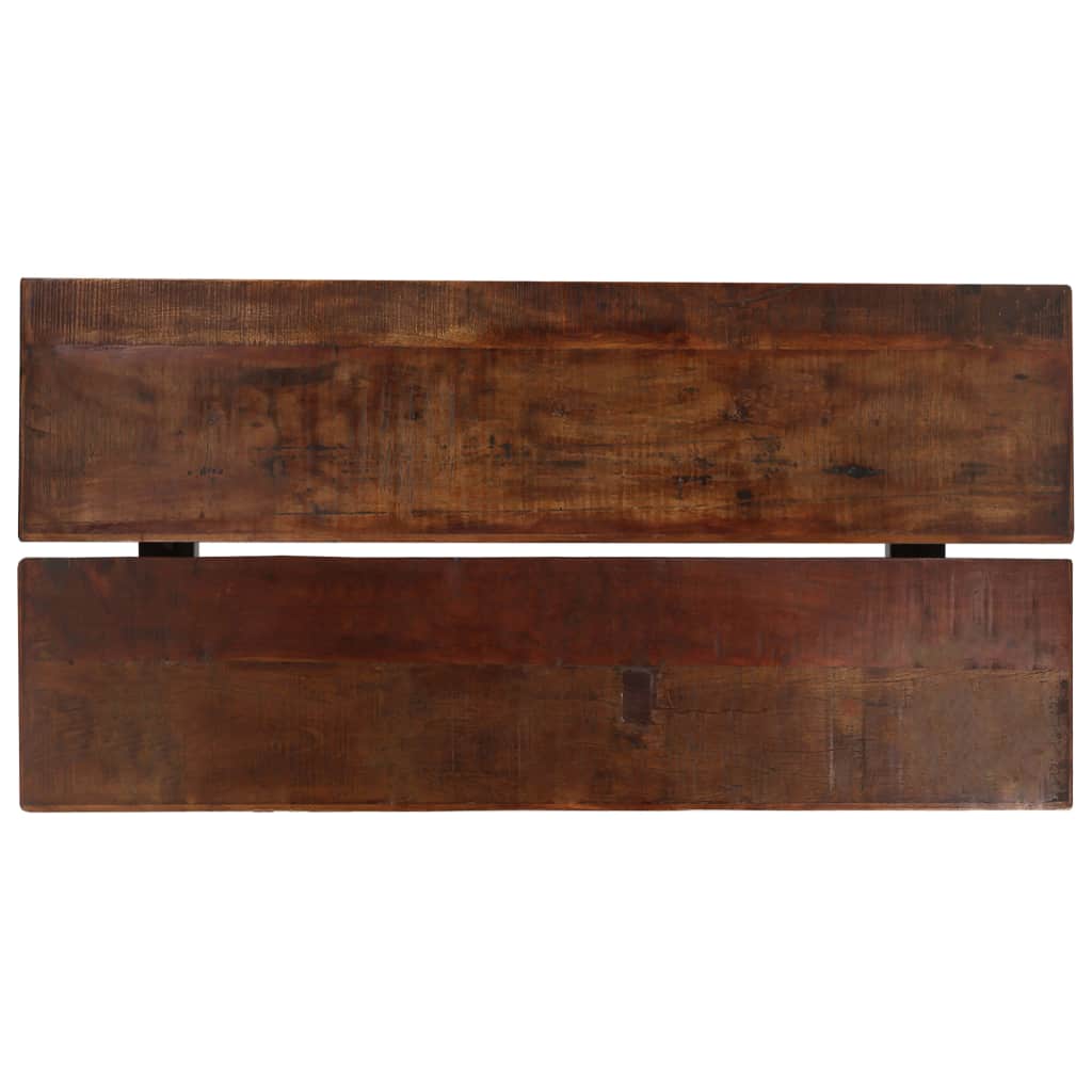 Bartafel 150x70x107 cm massief gerecycled hout donkerbruin - Griffin Retail
