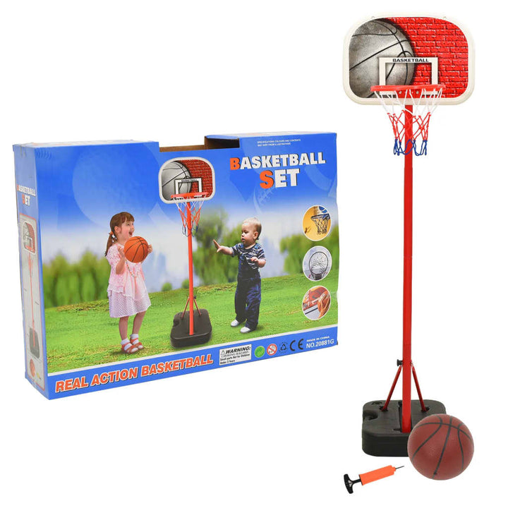 Basketbalset draagbaar verstelbaar 138,5-166 cm - Griffin Retail