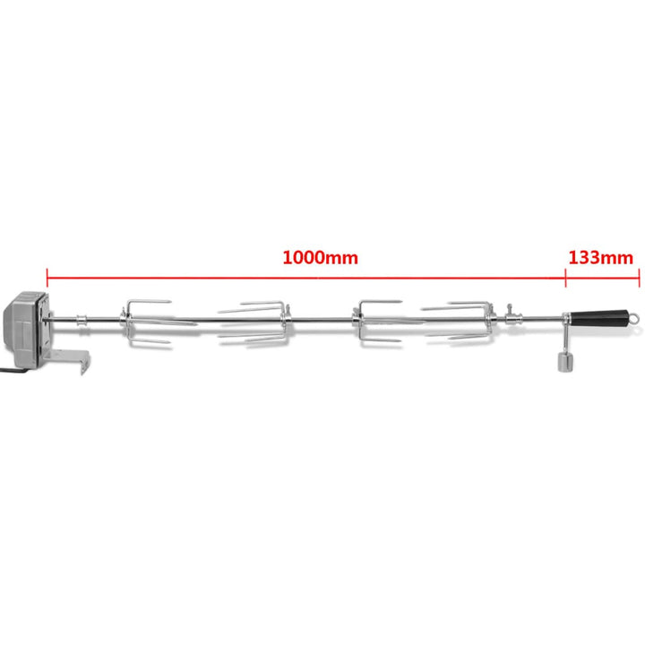 BBQ Draaispit met motor staal 1000 mm - Griffin Retail