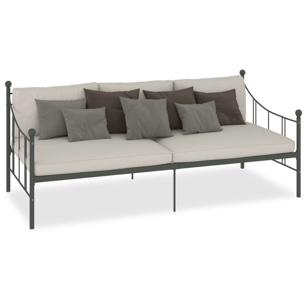 Bedbankframe metaal grijs 90x200 cm - Griffin Retail