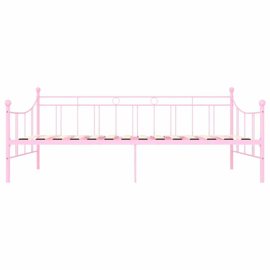 Bedbankframe metaal roze 90x200 cm - Griffin Retail