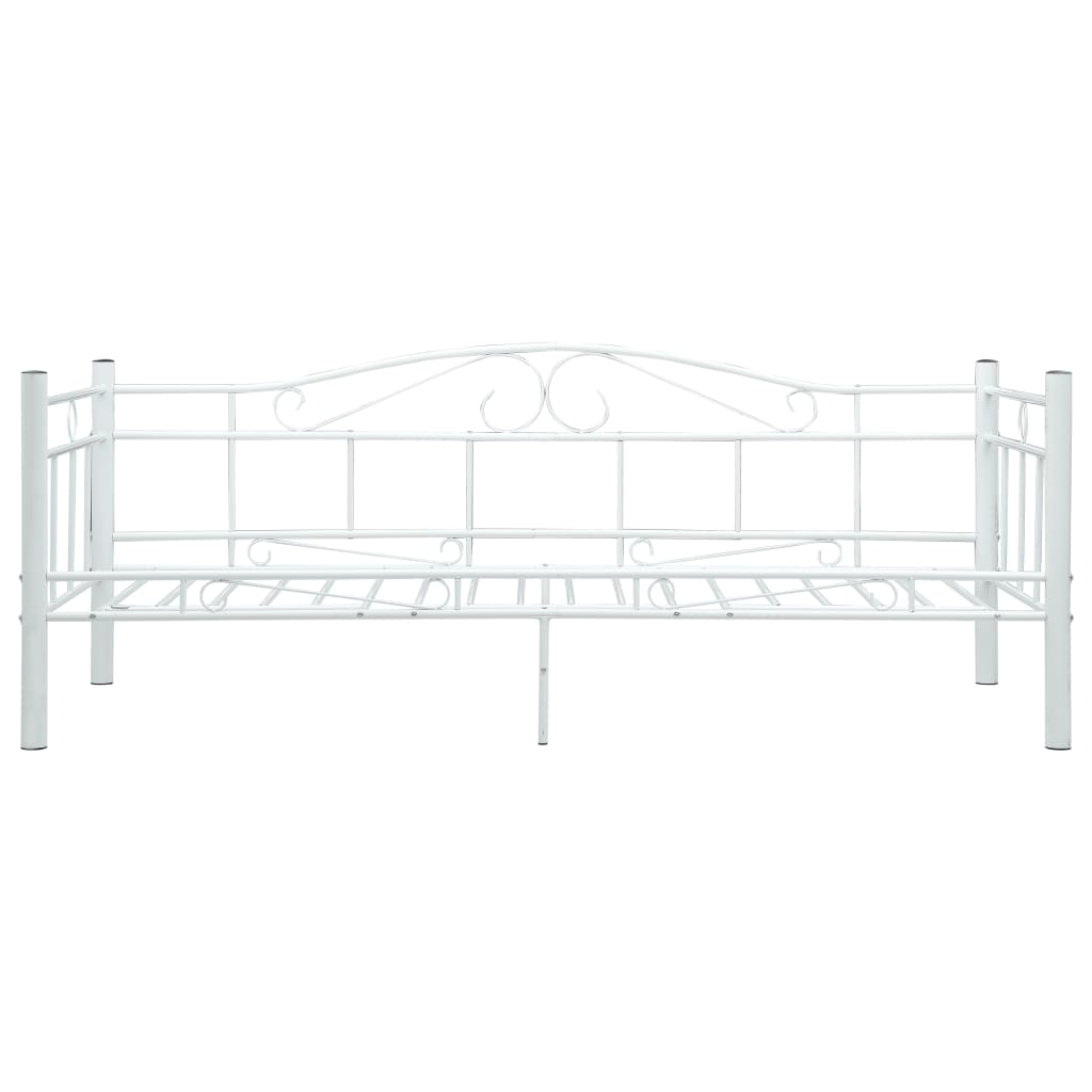 Bedbankframe metaal wit 90x200 cm - Griffin Retail