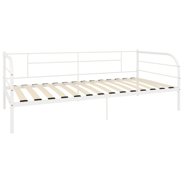 Bedbankframe metaal wit 90x200 cm - Griffin Retail