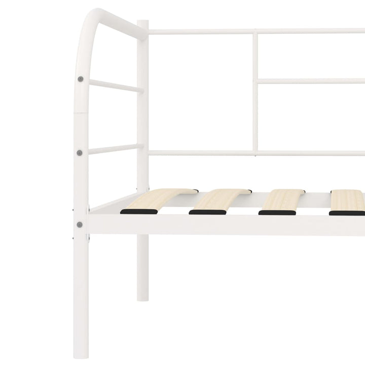 Bedbankframe metaal wit 90x200 cm - Griffin Retail