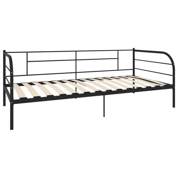 Bedbankframe metaal zwart 90x200 cm - Griffin Retail