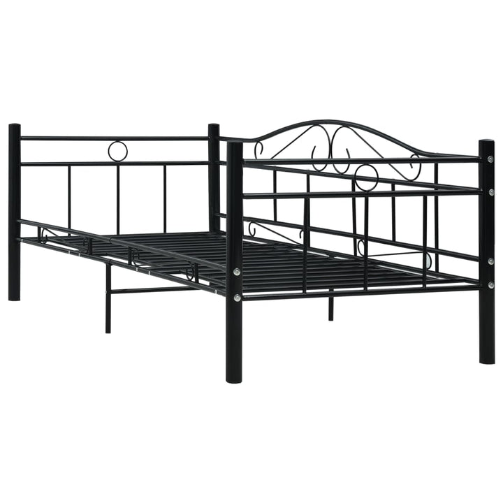 Bedbankframe metaal zwart 90x200 cm - Griffin Retail