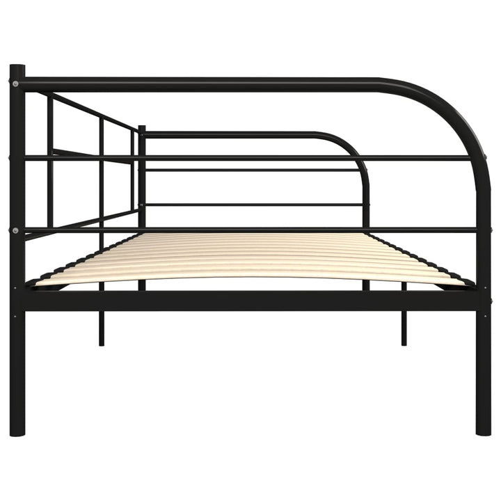 Bedbankframe metaal zwart 90x200 cm - Griffin Retail