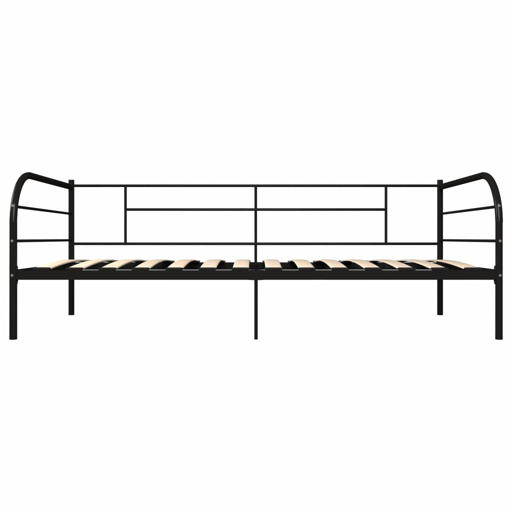Bedbankframe metaal zwart 90x200 cm - Griffin Retail