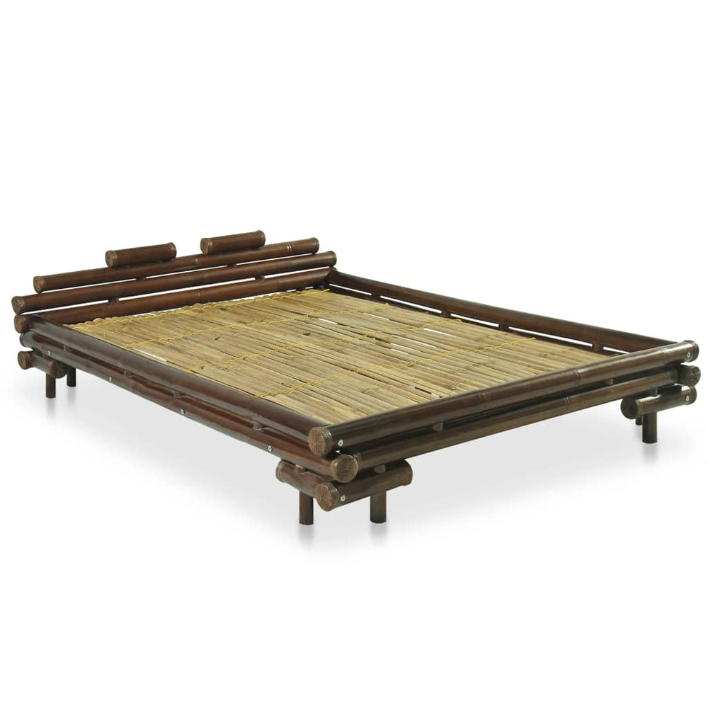 Bedframe bamboe donkerbruin 140x200 cm - Griffin Retail
