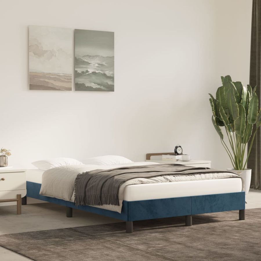 Bedframe fluweel donkerblauw 120x200 cm - Griffin Retail