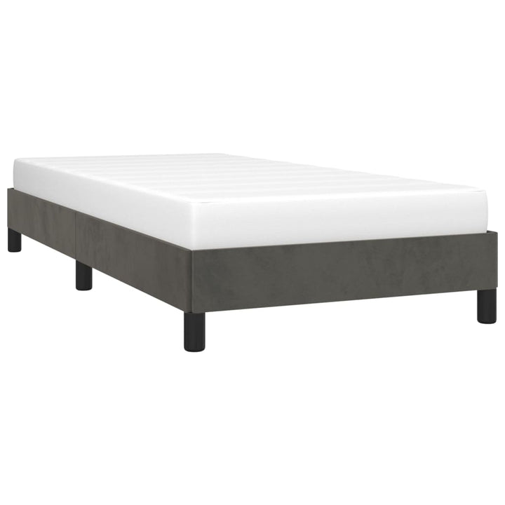 Bedframe fluweel donkergrijs 100x200 cm - Griffin Retail