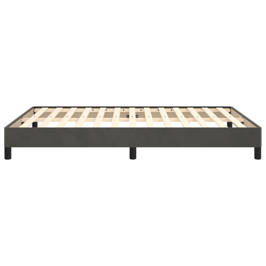 Bedframe fluweel donkergrijs 140x200 cm - Griffin Retail