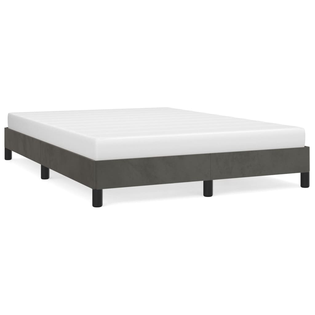 Bedframe fluweel donkergrijs 140x200 cm - Griffin Retail