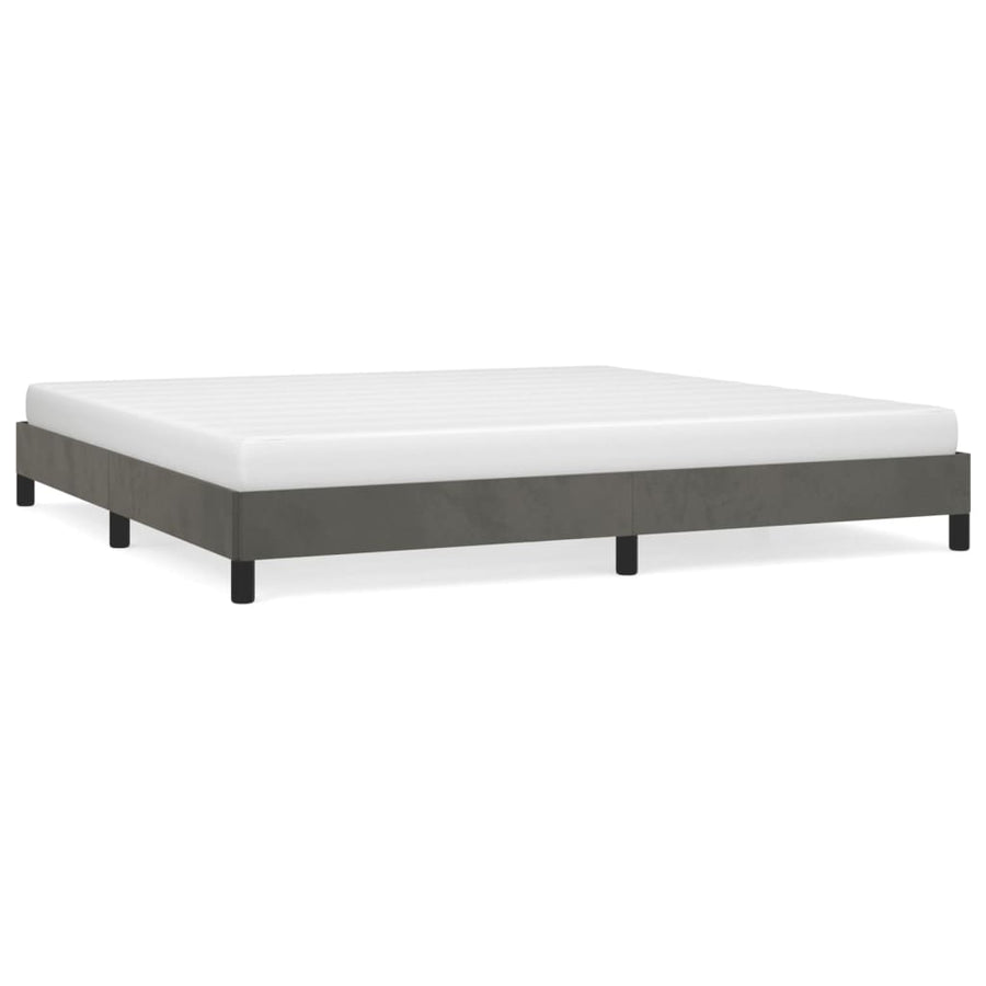 Bedframe fluweel donkergrijs 200x200 cm - Griffin Retail