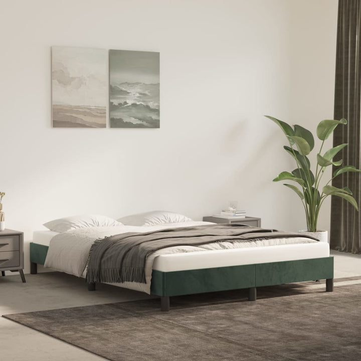 Bedframe fluweel donkergroen 140x200 cm - Griffin Retail