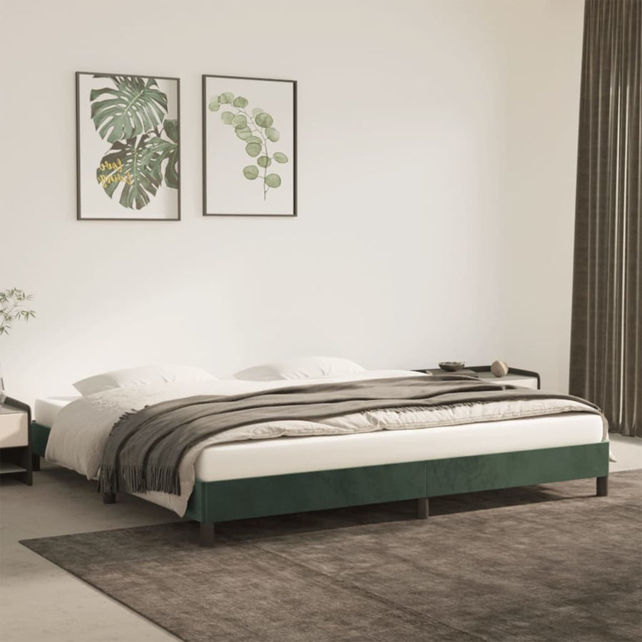 Bedframe fluweel donkergroen 200x200 cm - Griffin Retail