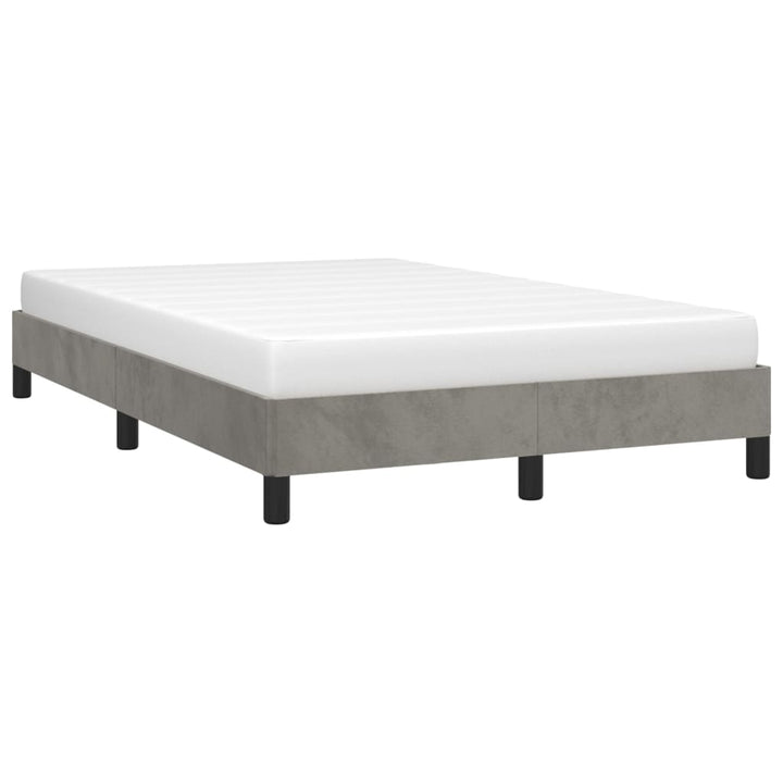 Bedframe fluweel lichtgrijs 120x200 cm - Griffin Retail