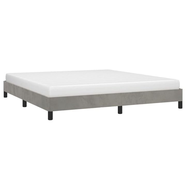 Bedframe fluweel lichtgrijs 160x200 cm - Griffin Retail