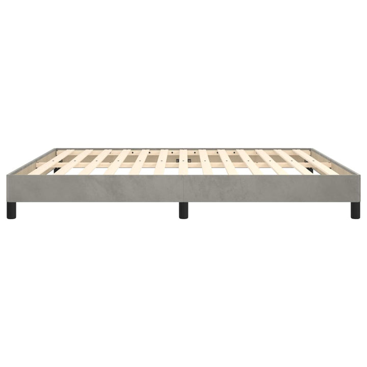 Bedframe fluweel lichtgrijs 160x200 cm - Griffin Retail