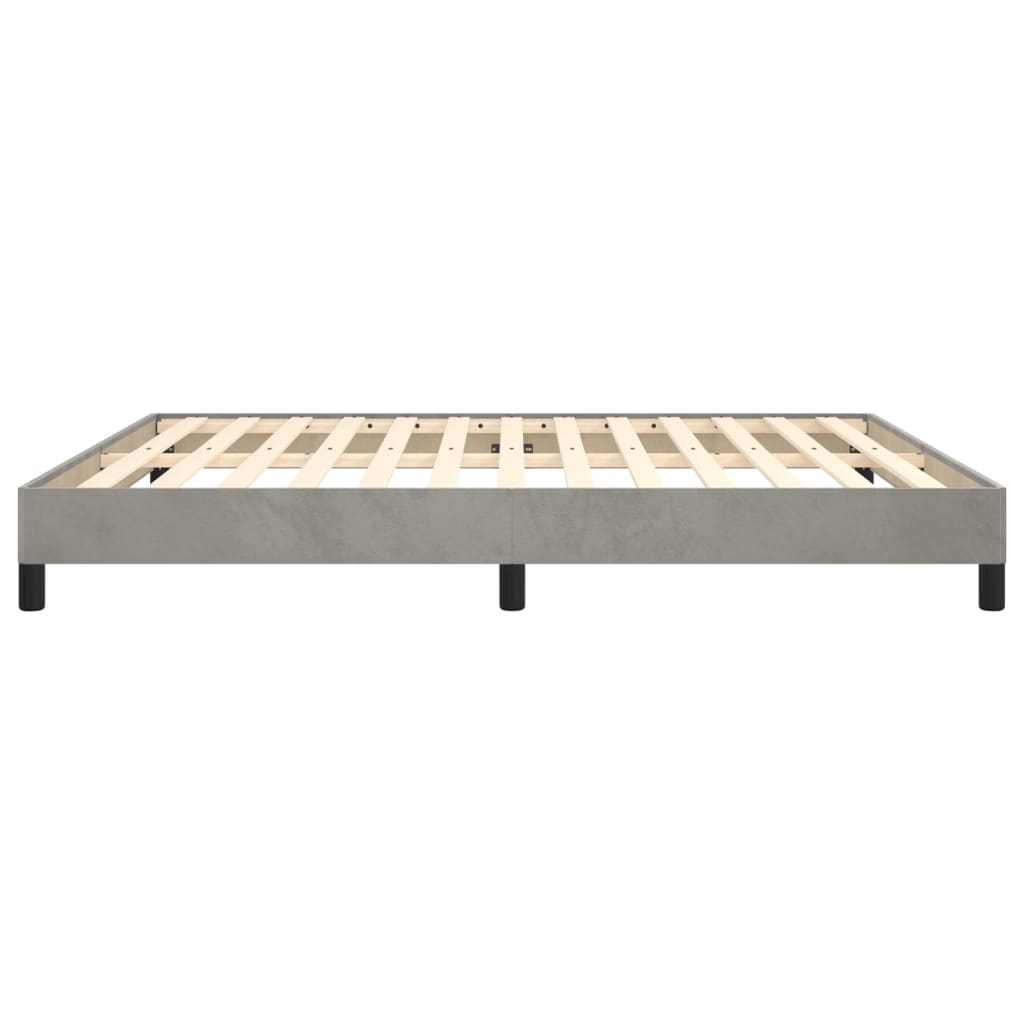 Bedframe fluweel lichtgrijs 180x200 cm - Griffin Retail