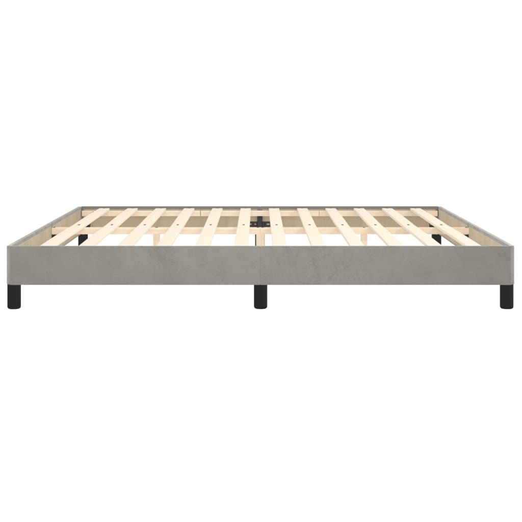 Bedframe fluweel lichtgrijs 200x200 cm - Griffin Retail