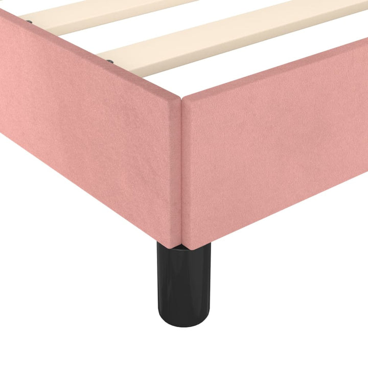 Bedframe fluweel roze 100x200 cm - Griffin Retail