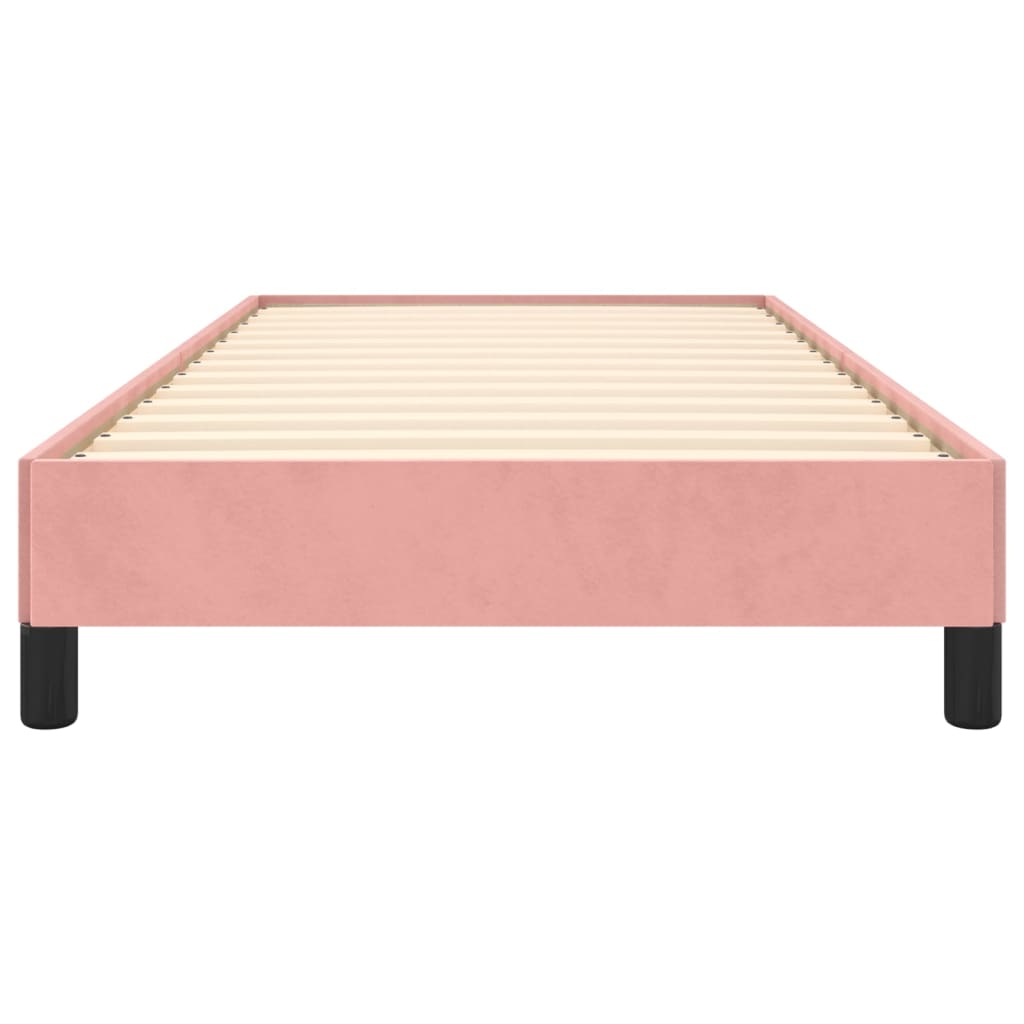 Bedframe fluweel roze 100x200 cm - Griffin Retail